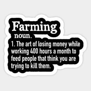 Farming Definition Sticker